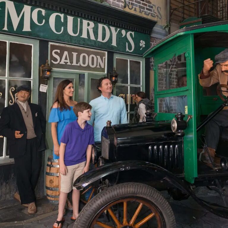 group on a tour at the american prohibition museum in savannah